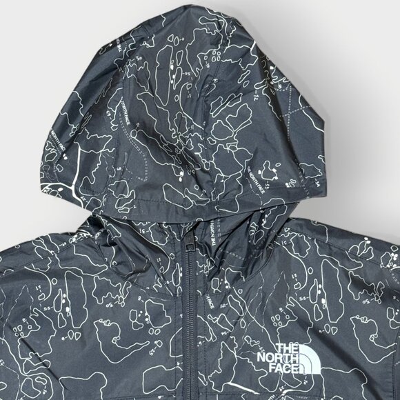 The North Face Kids Never Stop Hooded WindWall Jacket Asphalt Grey Size M (10) - Picture 2 of 14